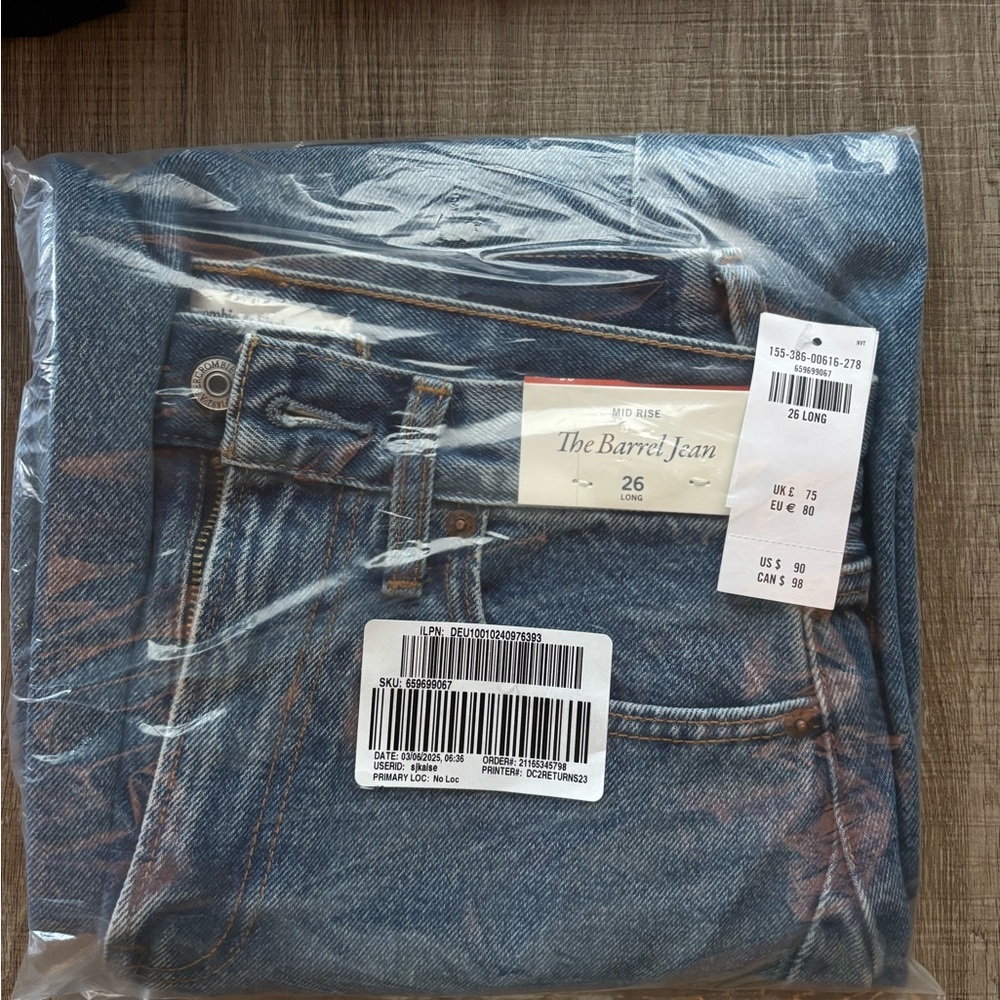 Abercrombie & Fitch barrel Jean